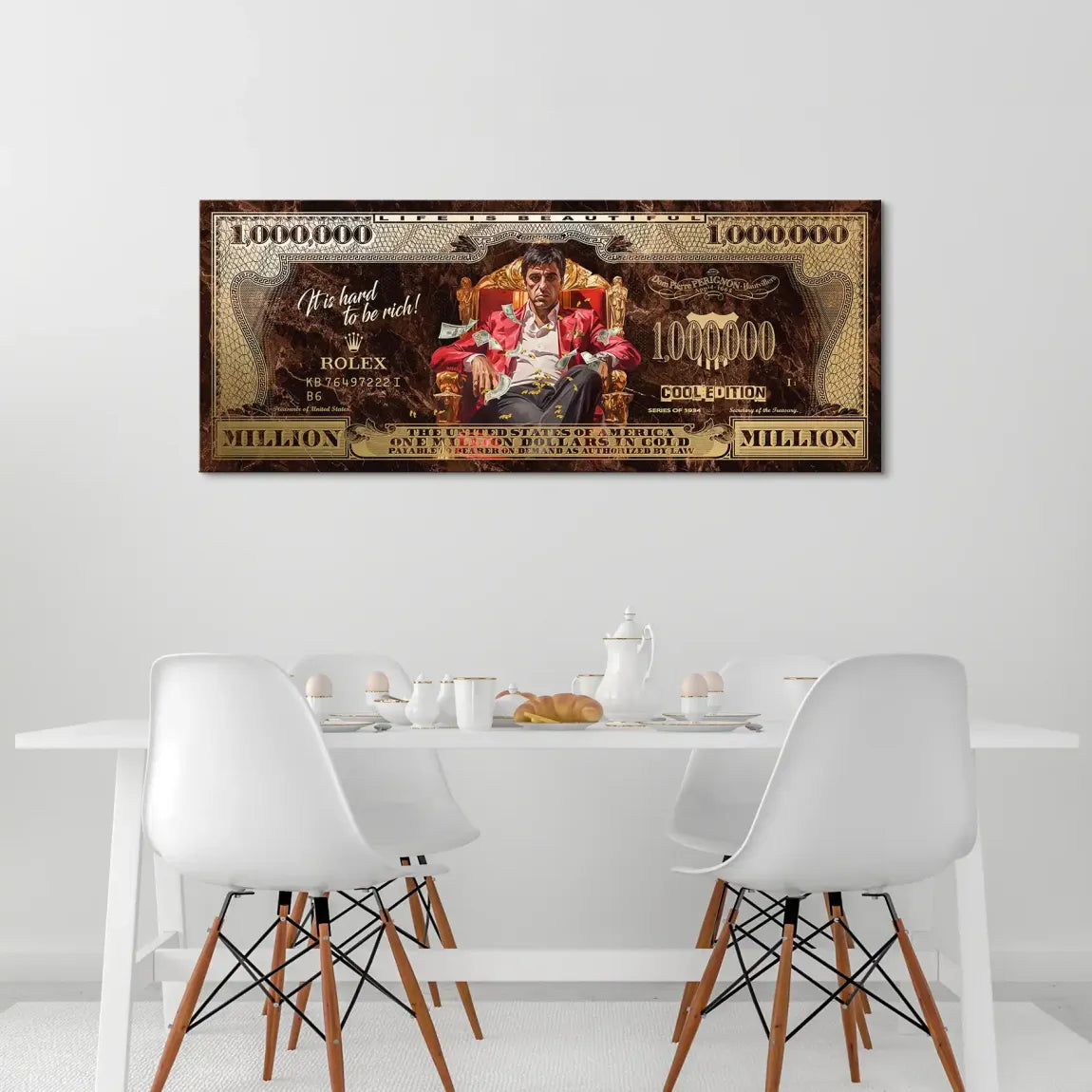 Scarface Million Legacy Dollar Leinwand Bild