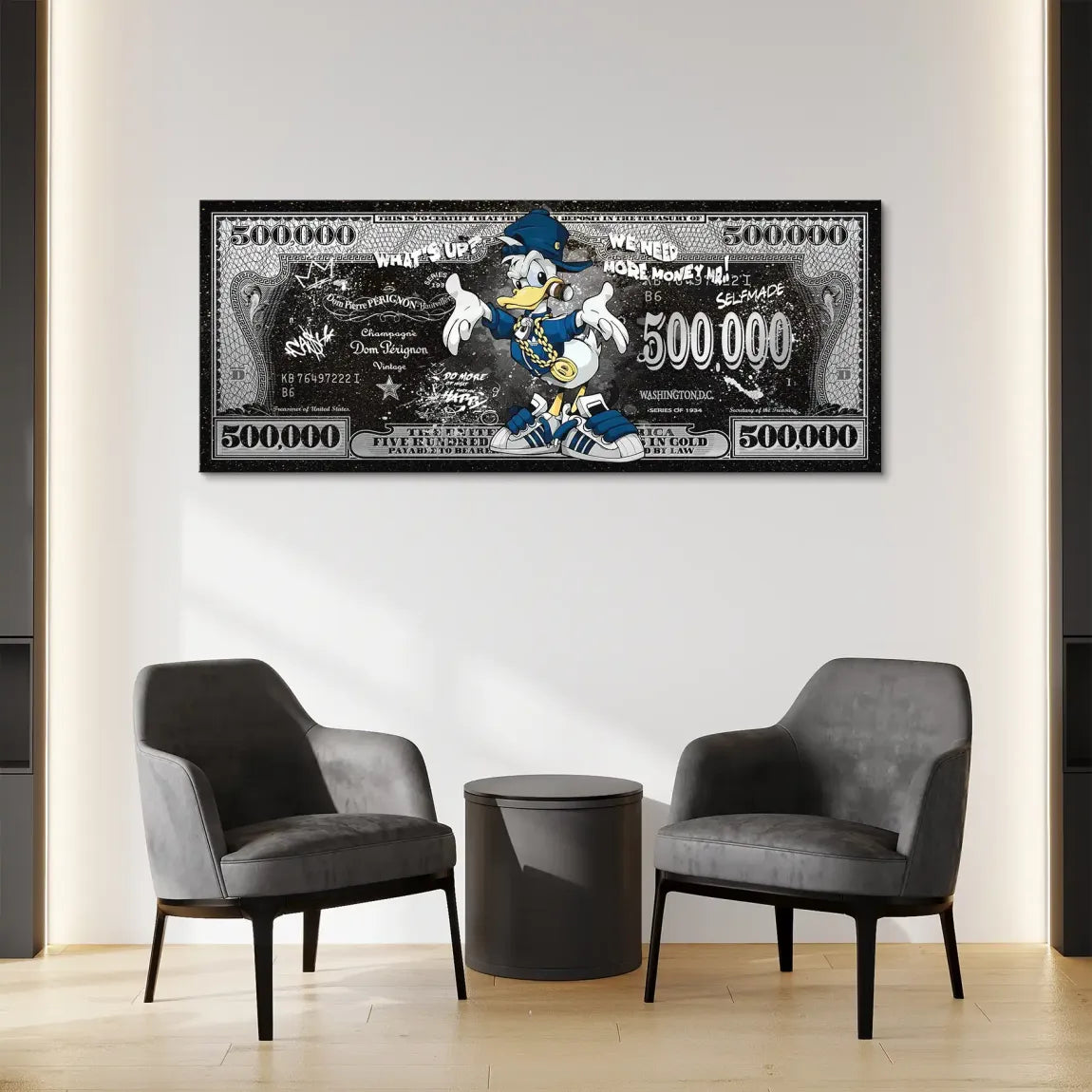 Donald Duck Whats up Dollar Leinwand Bild INGALERIE