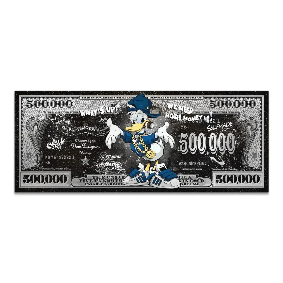 Donald Duck Whats up Dollar Leinwand Bild INGALERIE