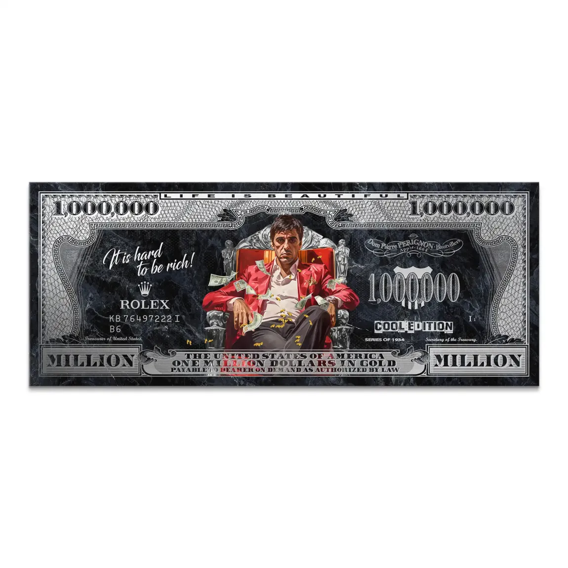 Scarface Million Dollar Prestige Leinwand Bild