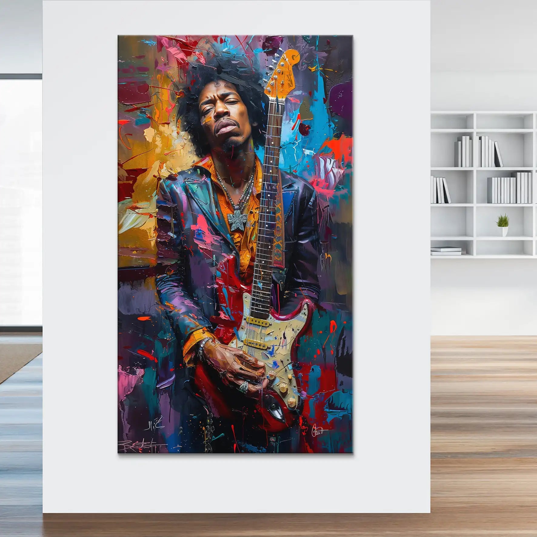 Jimi Abstrakt Color Leinwand Bild INGALERiE