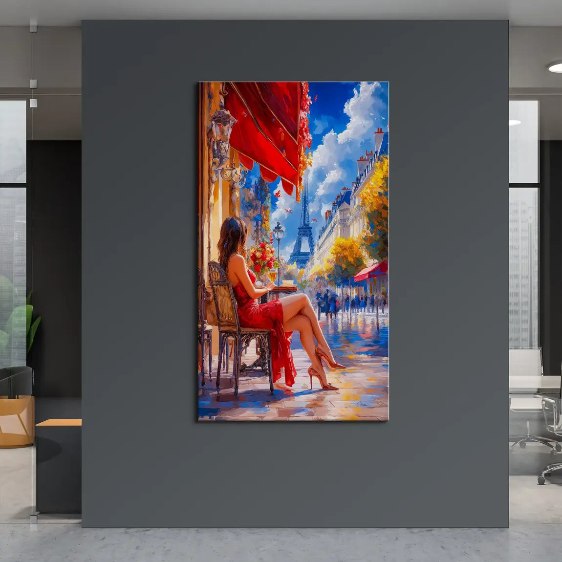 Café Rouge à Paris Leinwand Bild INGALERiE