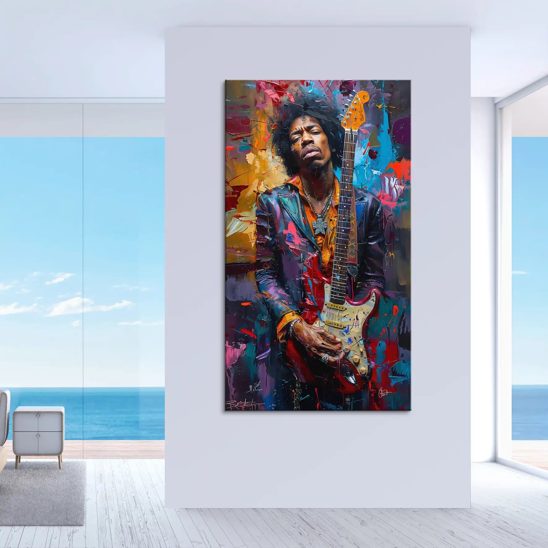 Jimi Abstrakt Color Leinwand Bild INGALERiE