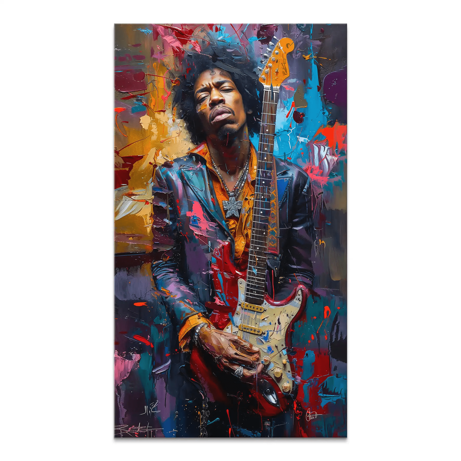 Jimi Abstrakt Color Leinwand Bild INGALERiE