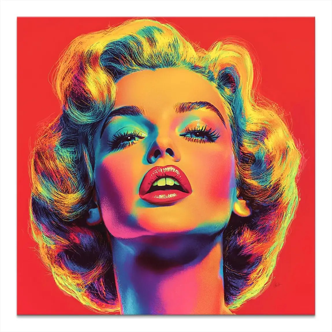 Marilyn Monroe Pop Art Style Leinwand Bild INGALERIE