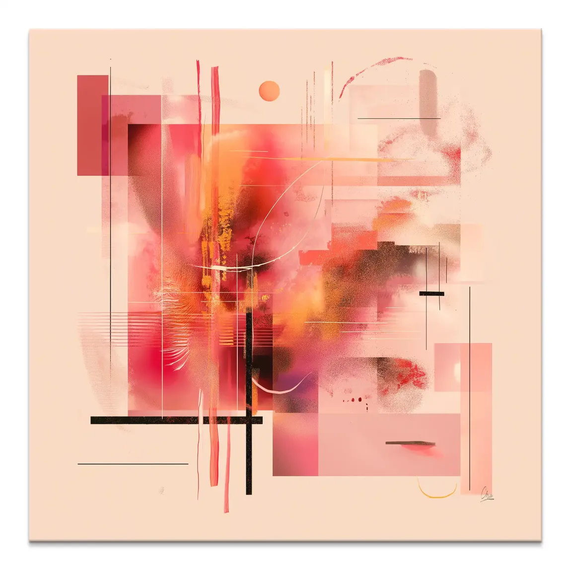 Infinite Glow Leinwand Bild