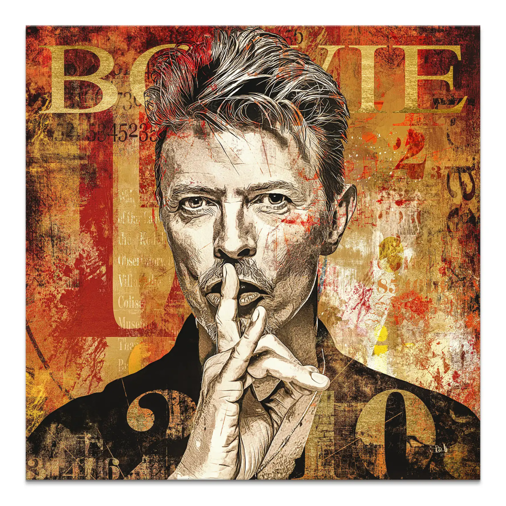 David Bowie Abstrakt Modern Style Leinwand Bild INGALERIE