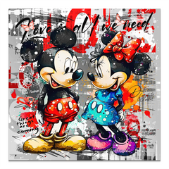 Micky Minnie Love Leinwand Bild