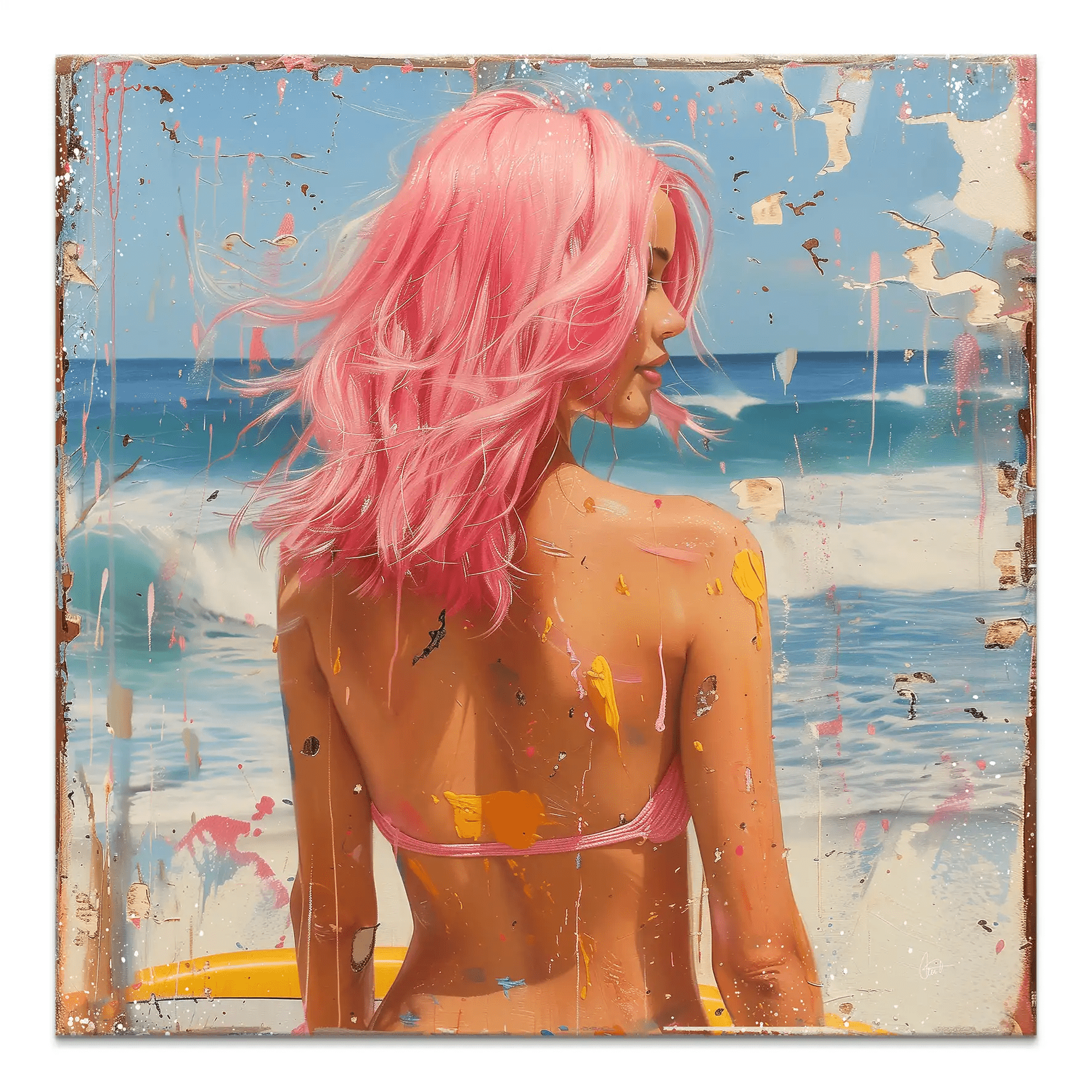 Beach Girl Nr.3 Leinwand Bild INGALERIE