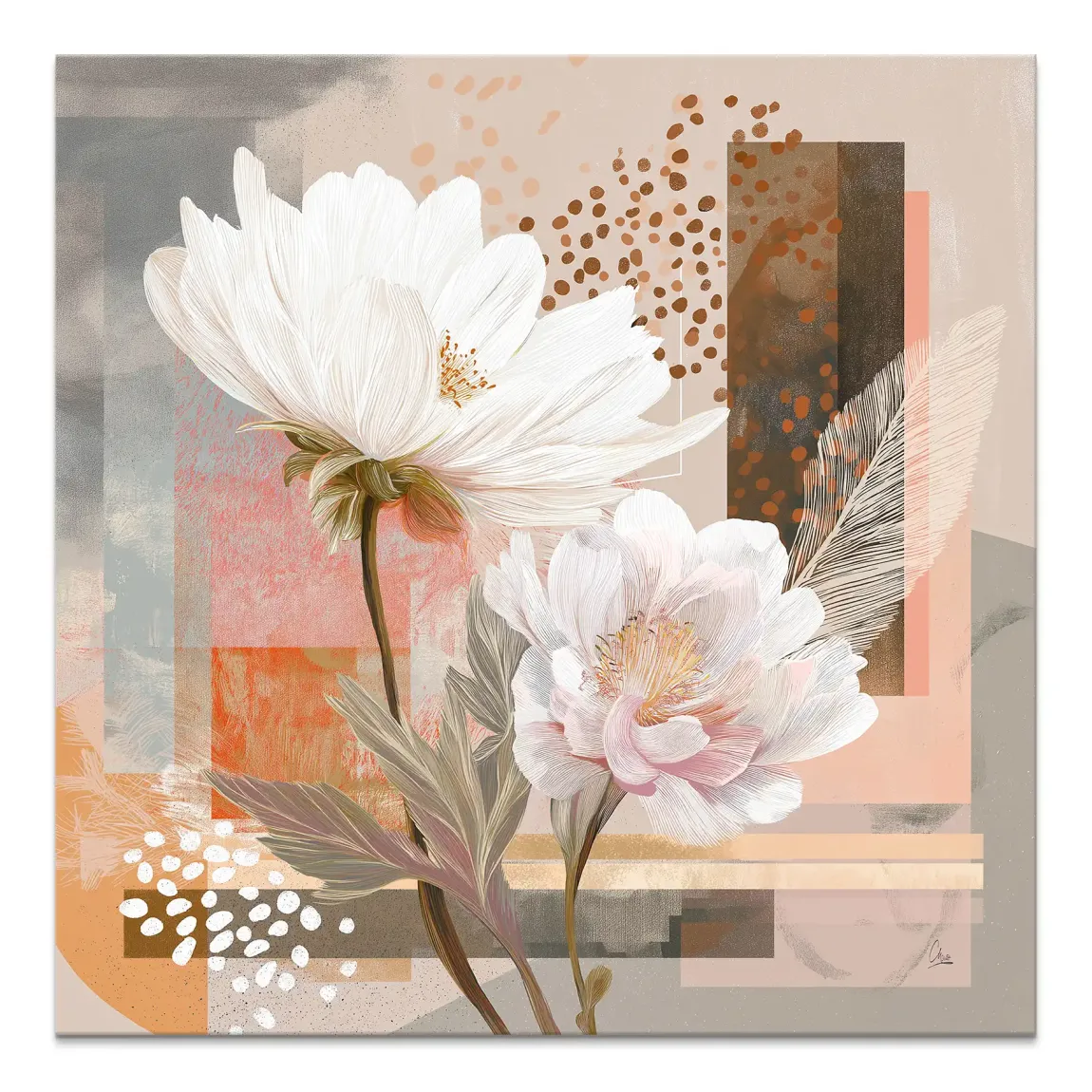 Soft Bloom Leinwand Bild