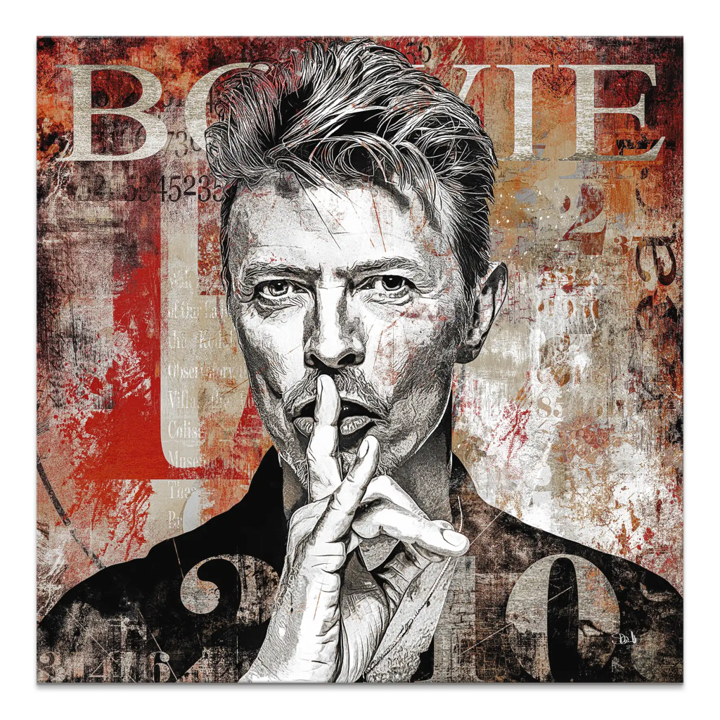 David Bowie Abstrakt Luxury Style Leinwand Bild INGALERIE