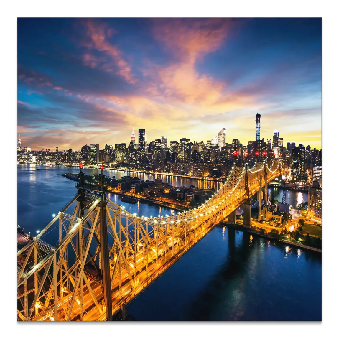 Manhattan Panorama Leinwand Bild