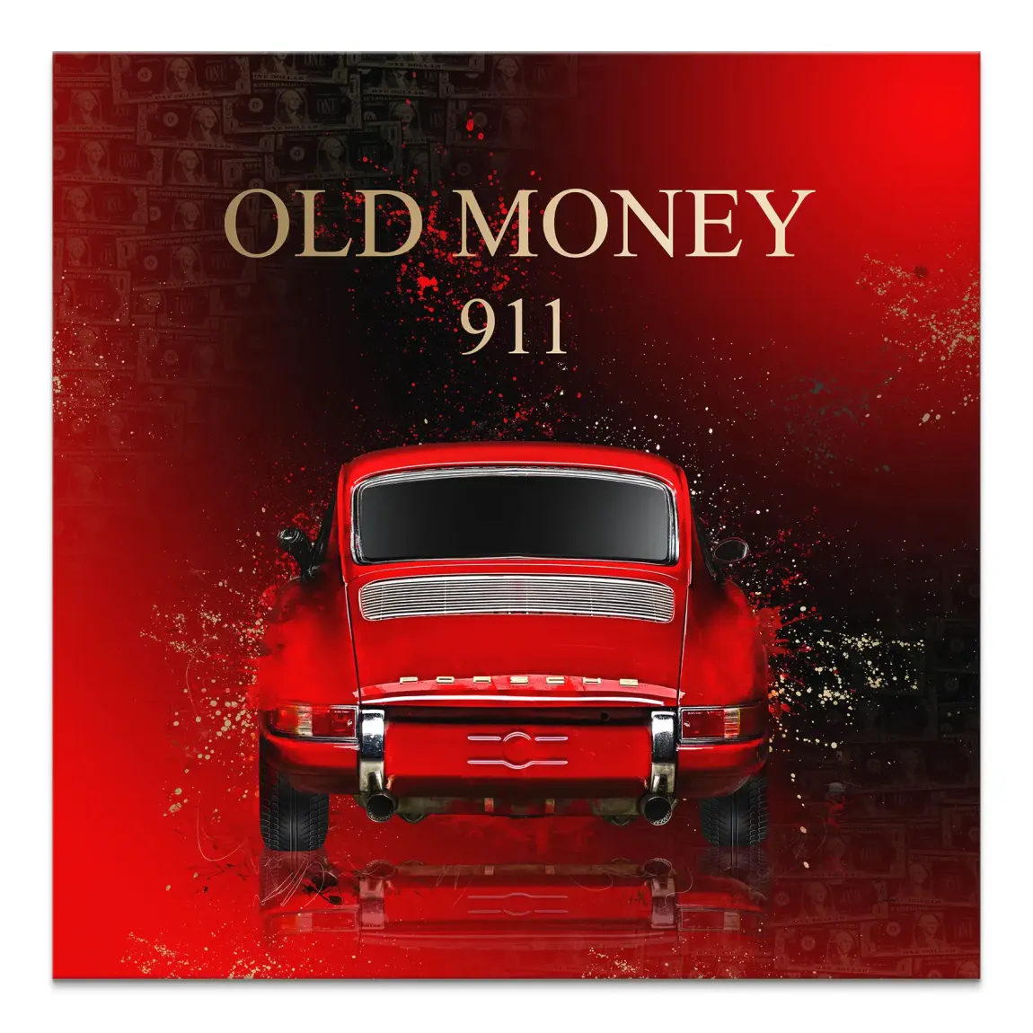 Red Elegance Porsche 911 Leinwand Bild - INGALERIE | Dein Onlineshop für moderne Wandbilder