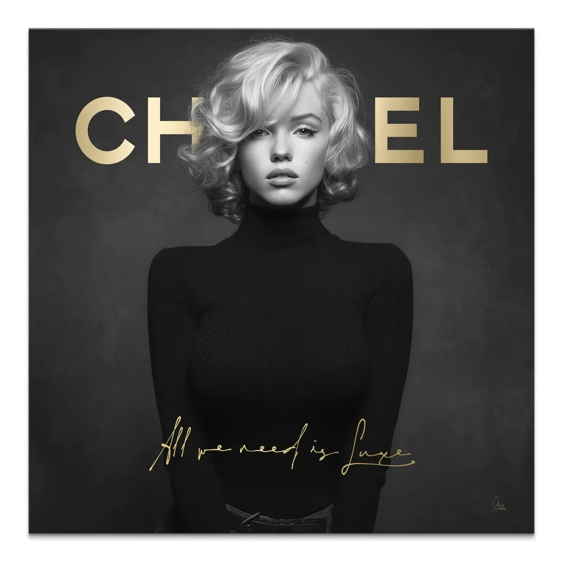 Marilyn Luxe Art Leinwand Bild