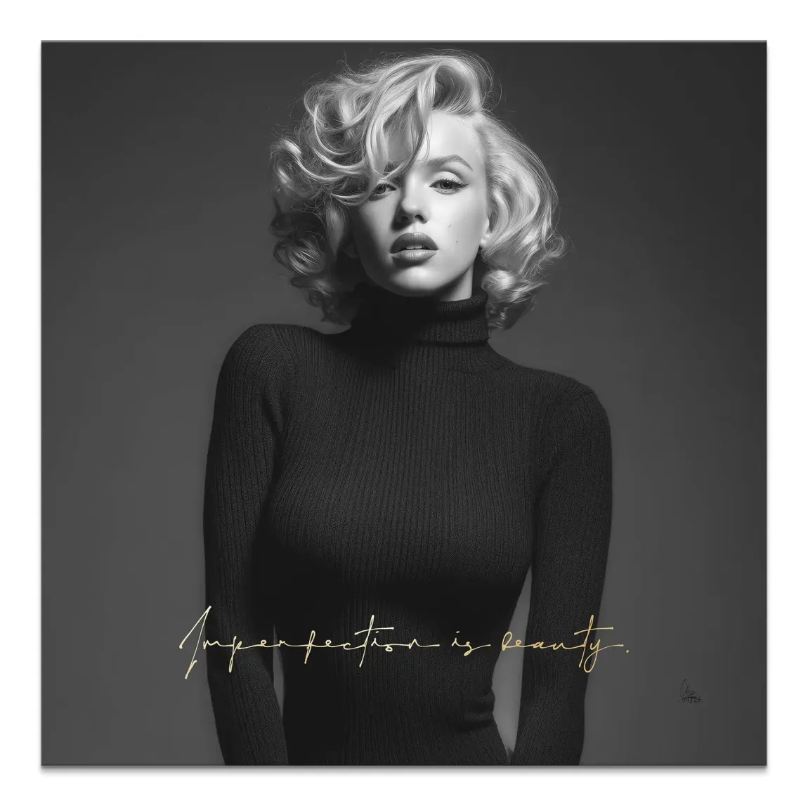 Marilyn Monroe Imperfection Leinwand Bild