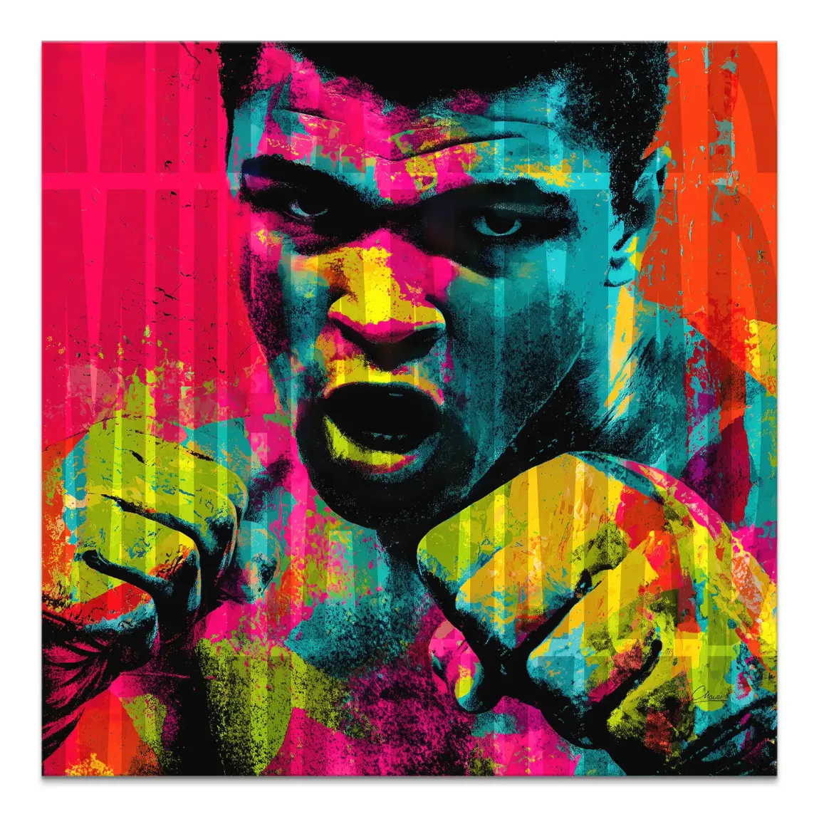 Muhammad Ali The Greatest in Color Leinwand Bild INGALERIE