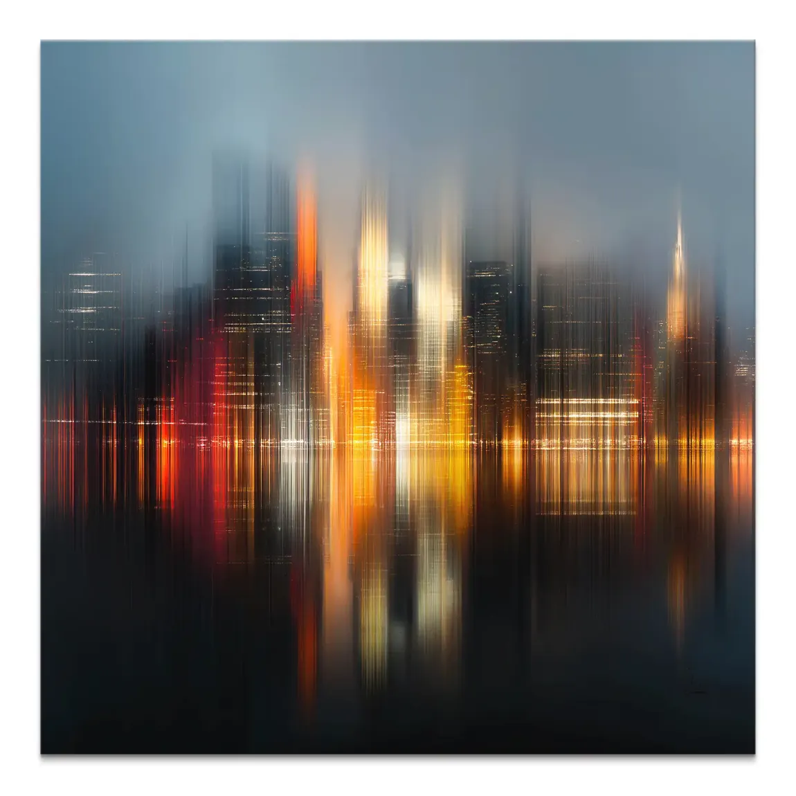New York abstrakt Lights Leinwand Bild