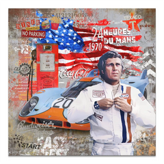 Steve USA 917 Porsche Leinwand Bild