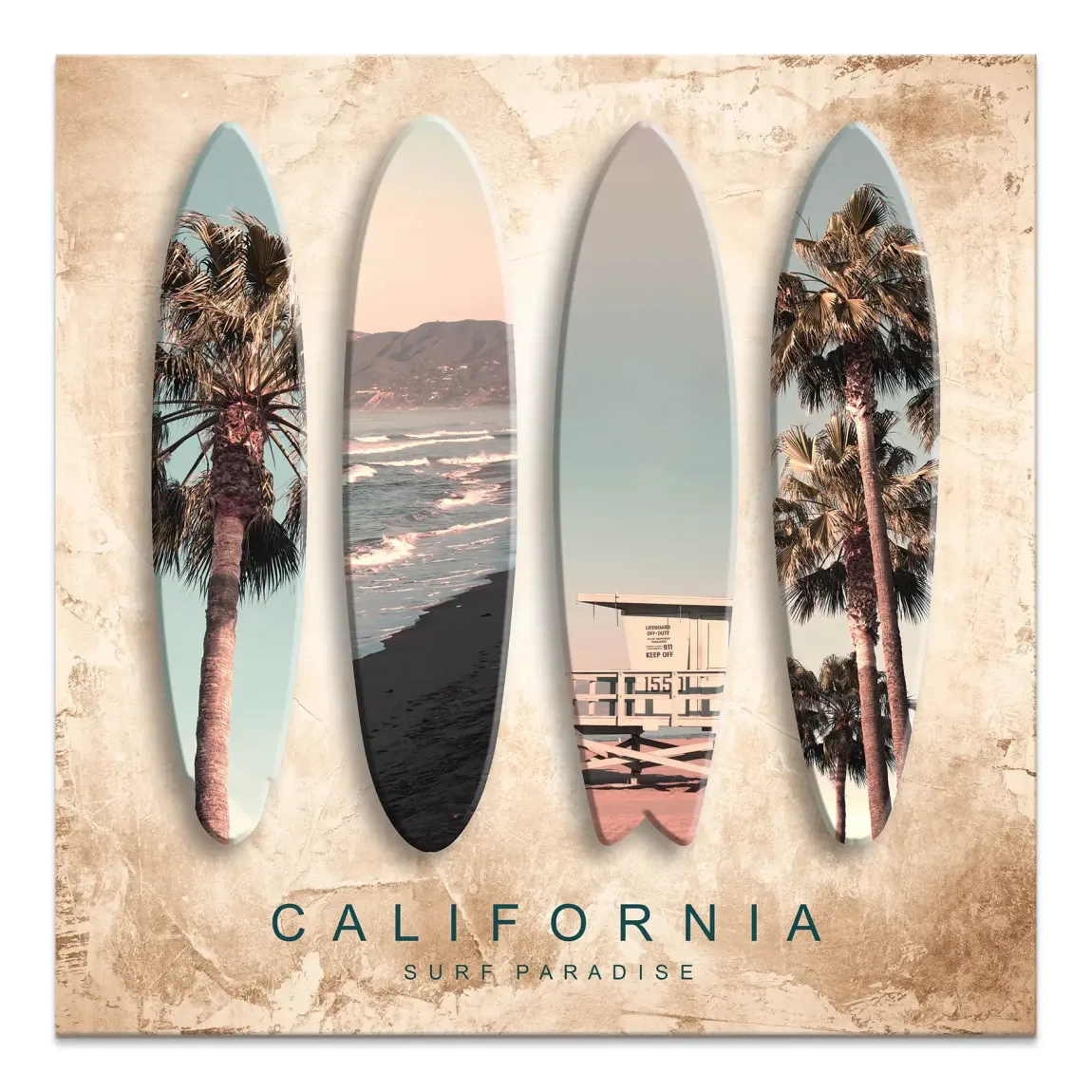 California Coast Art Leinwand Bild