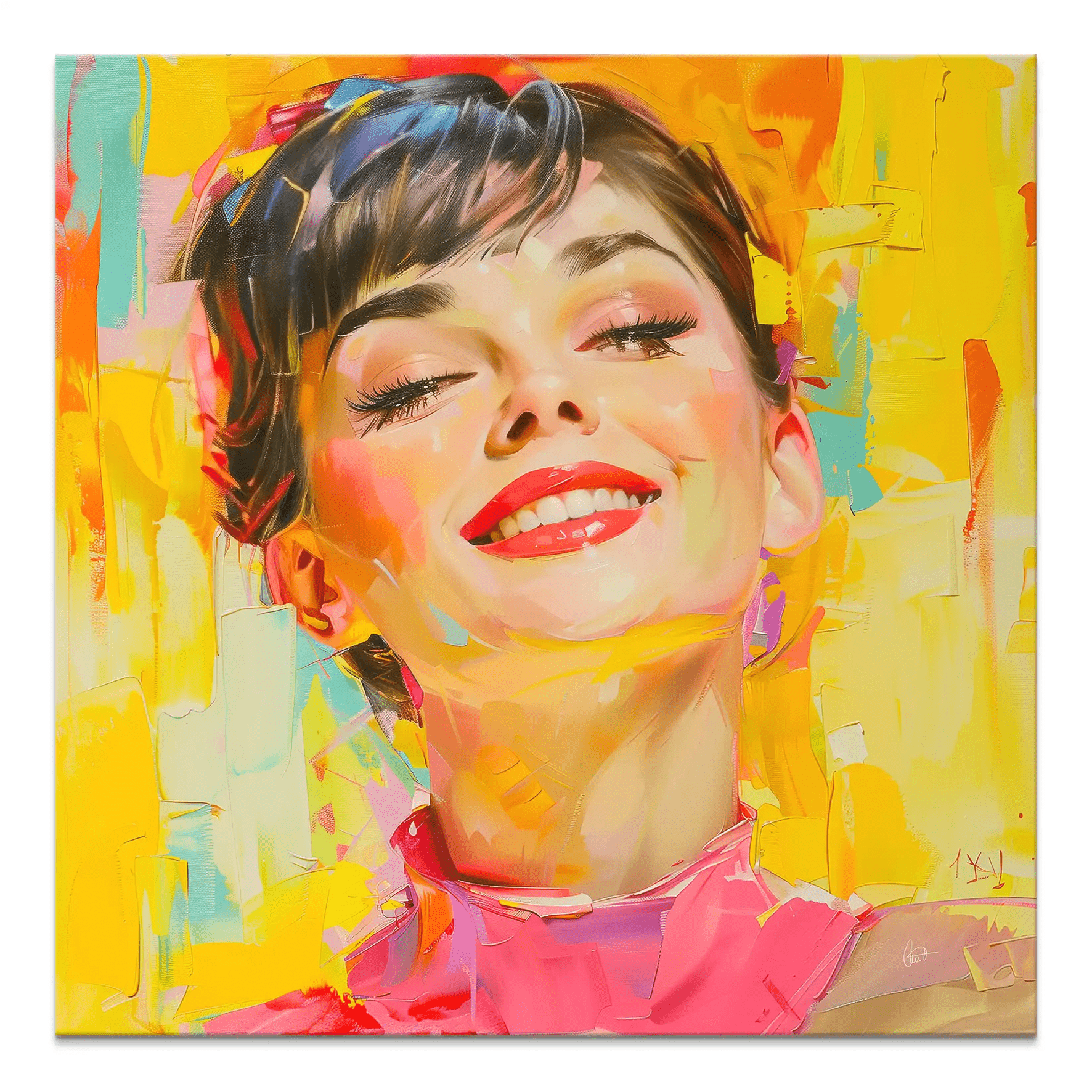 Audrey Modern Art Style Leinwand Bild INGALERIE