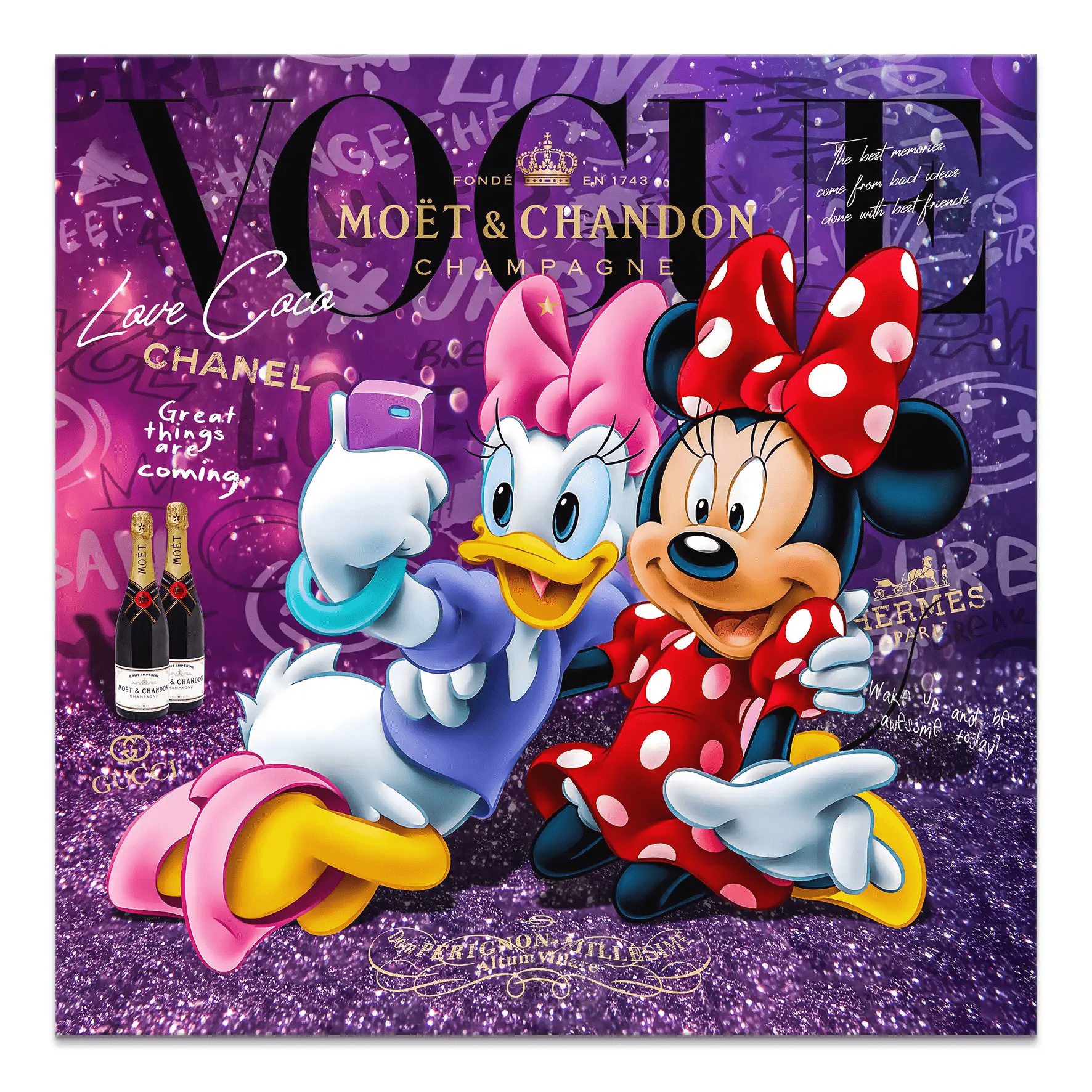 Daisy & Minnie Vogue Leinwand Bild INGALERIE