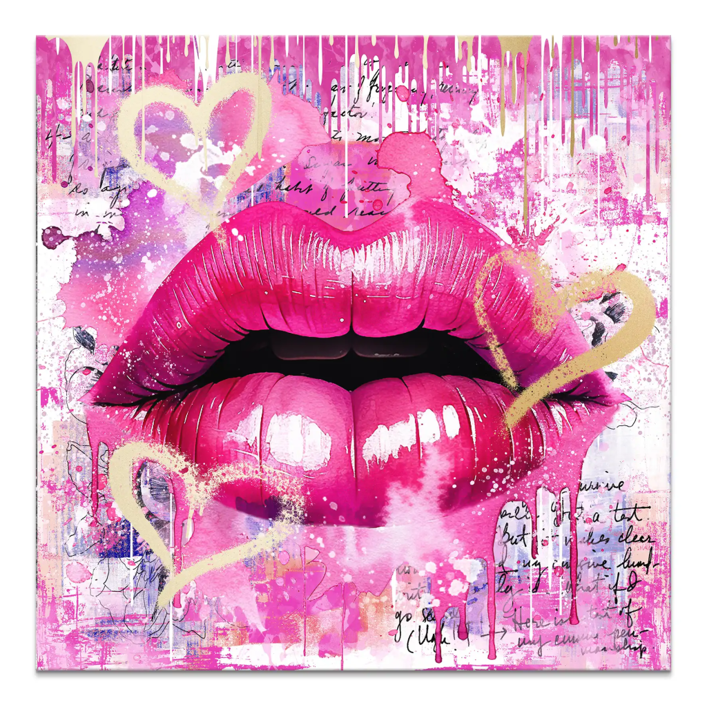 Sweet Lips Leinwand Bild INGALERIE