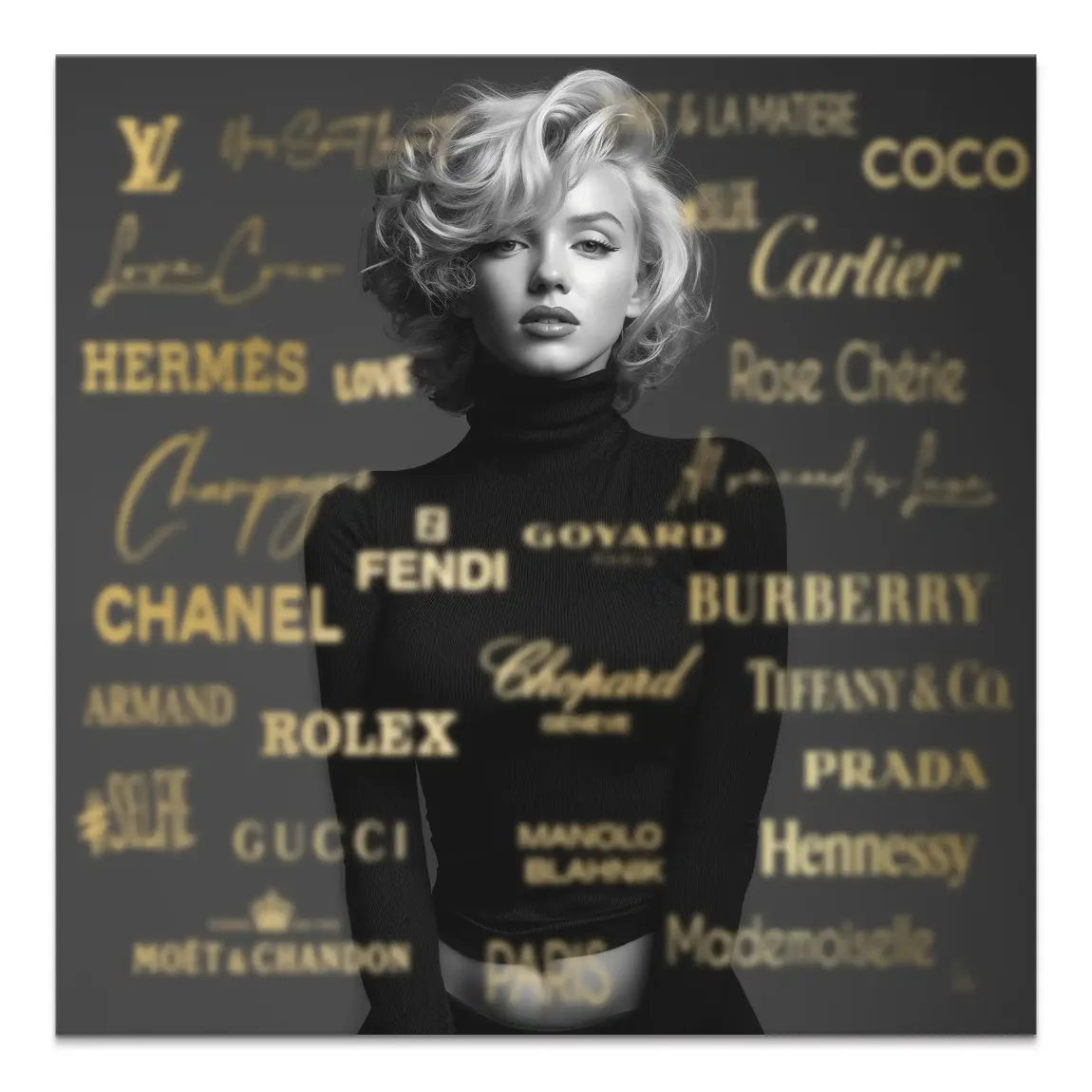 Marilyn Monroe Luxury Leinwand Bild