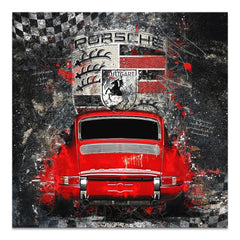 Porsche 911 Abstrakt Leinwand Bild