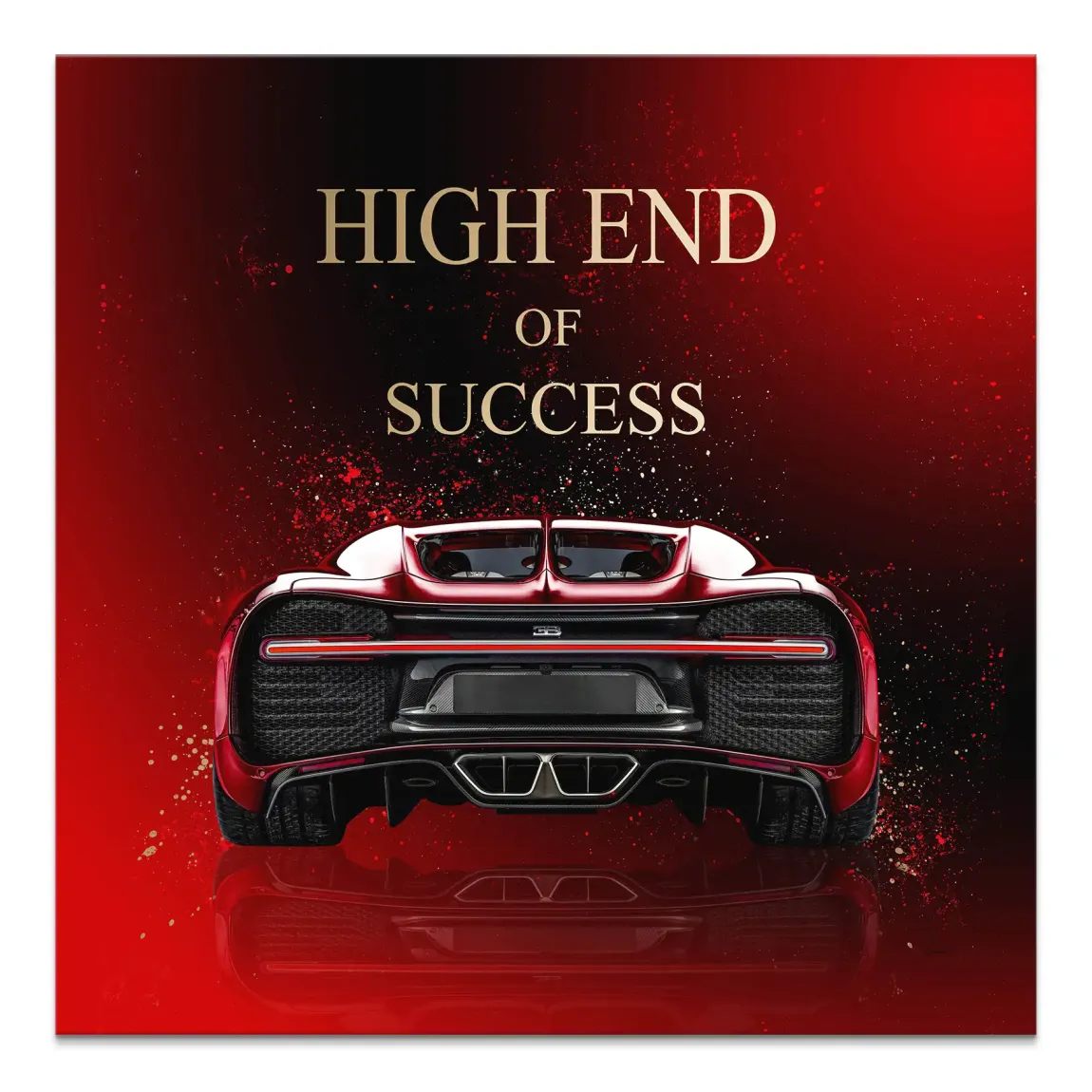 Red Empire Bugatti Leinwand Bild