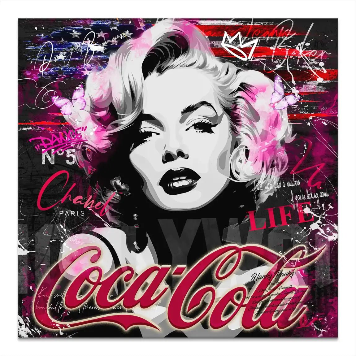 Marilyn Monroe Coke Leinwand Bild INGALERIE