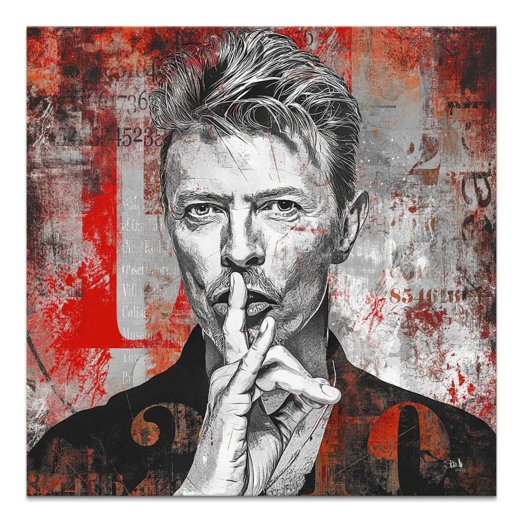 David Bowie Abstrakt Leinwand Bild INGALERIE