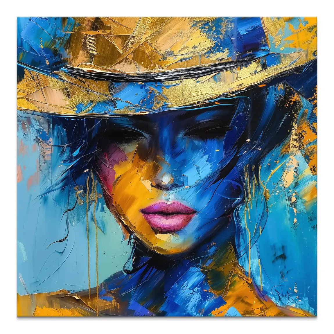 Golden Shade Leinwand Bild