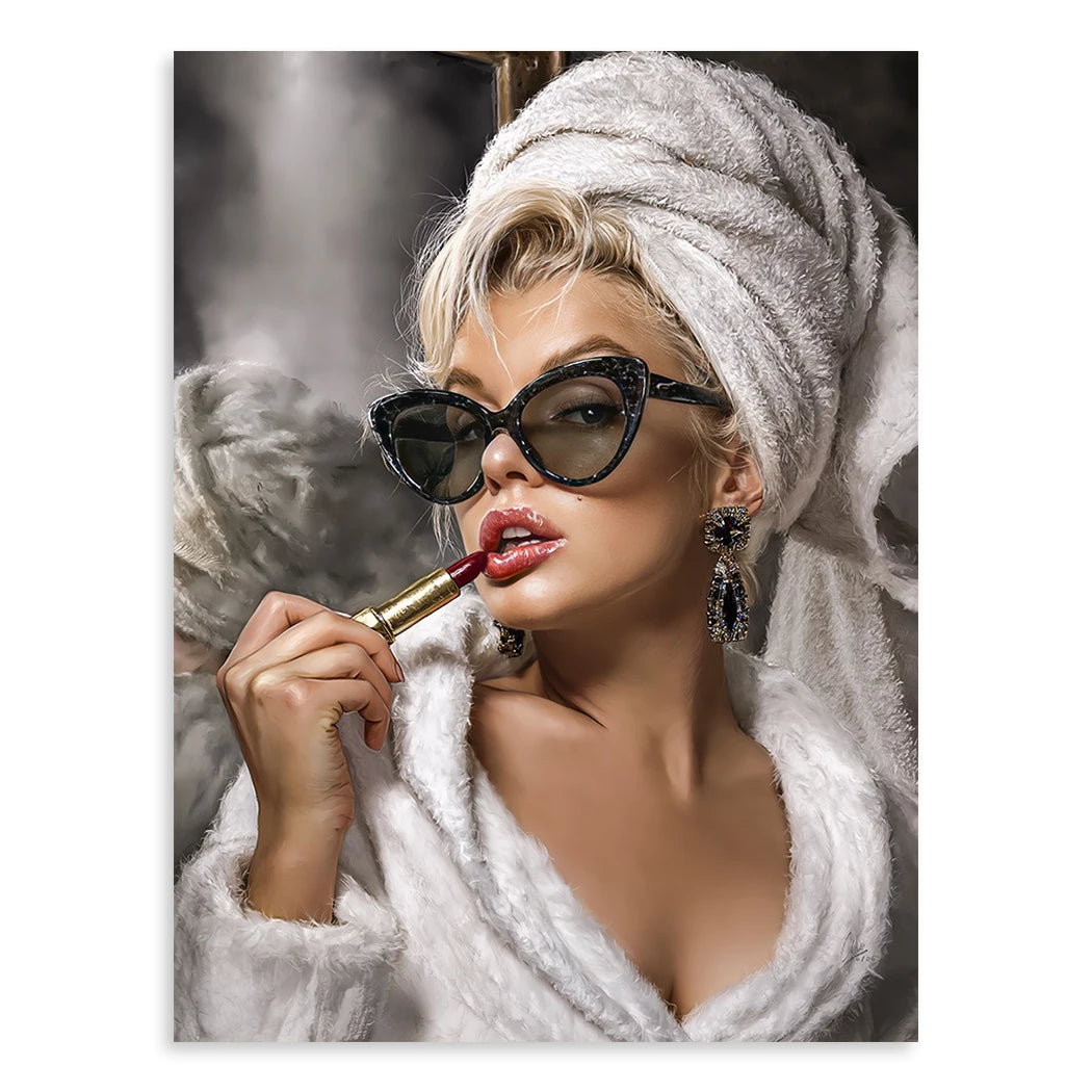 Marilyn Rouge Leinwand Bild