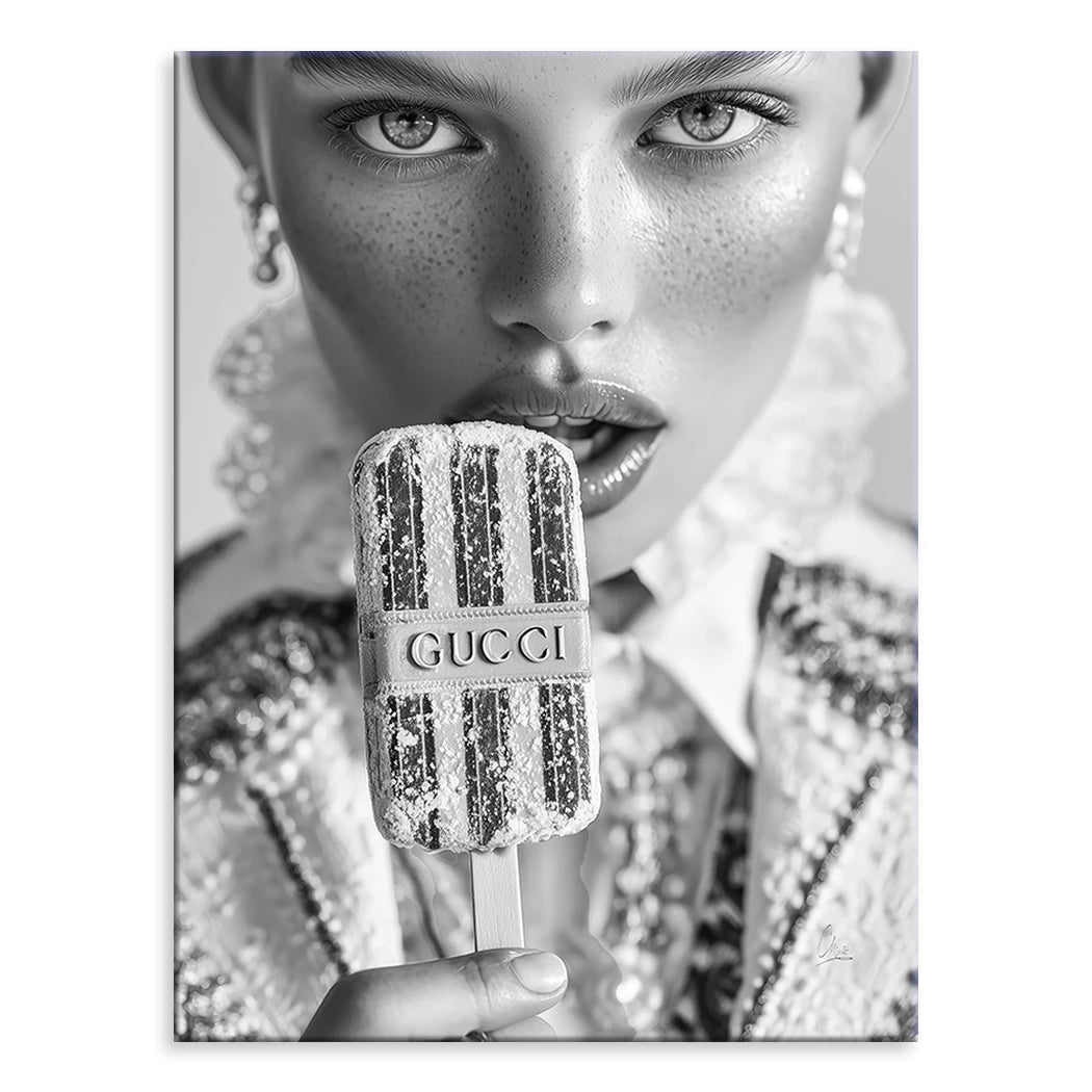 Gucci Ice Noir Alu Dibond Bild
