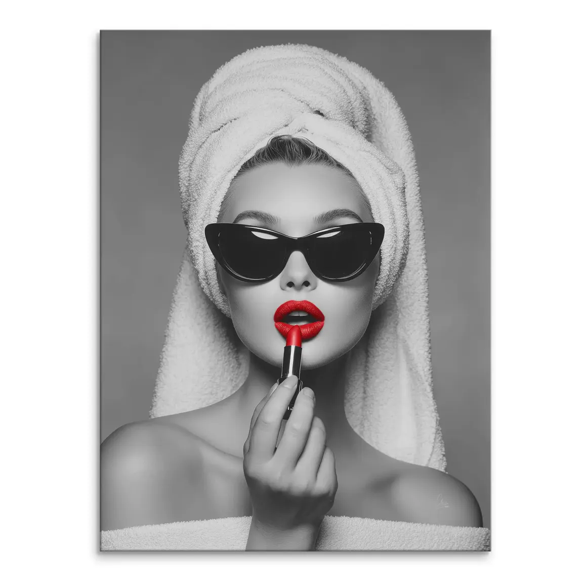 Lipstick Leinwand Bild