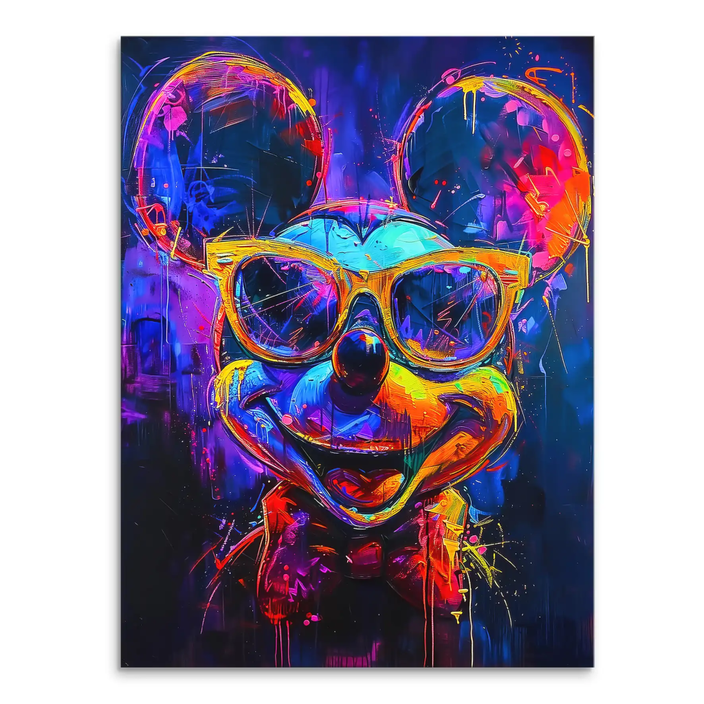 Micky Abstrakt Color Leinwand Bild INGALERIE