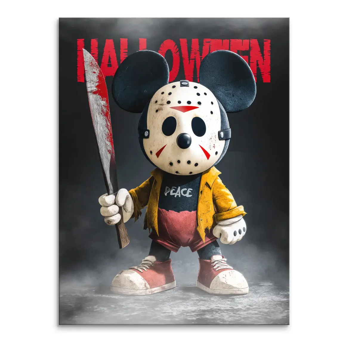 Midnight Micky Mouse Leinwand Bild