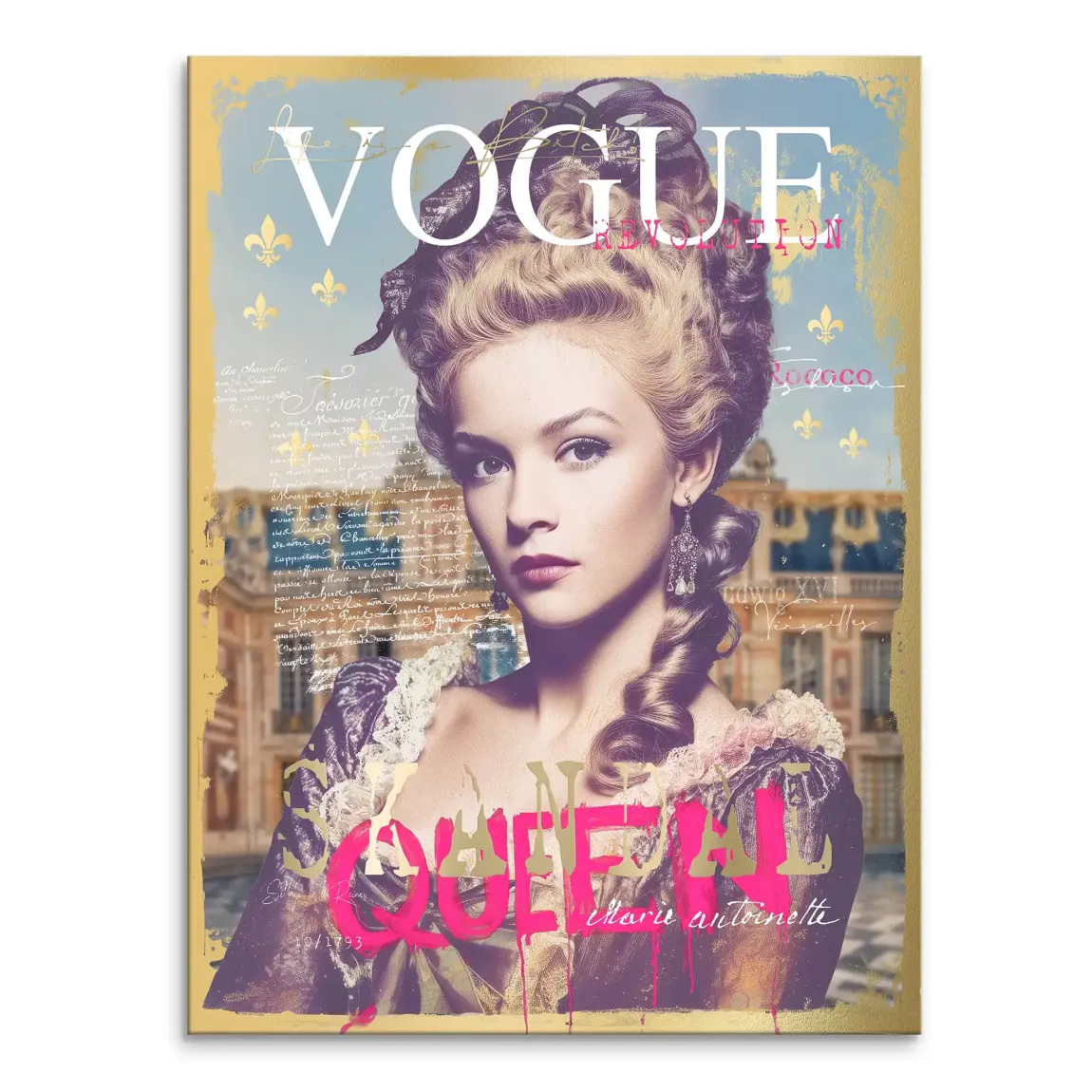 Marie Antoinette Vogue Leinwand Bild