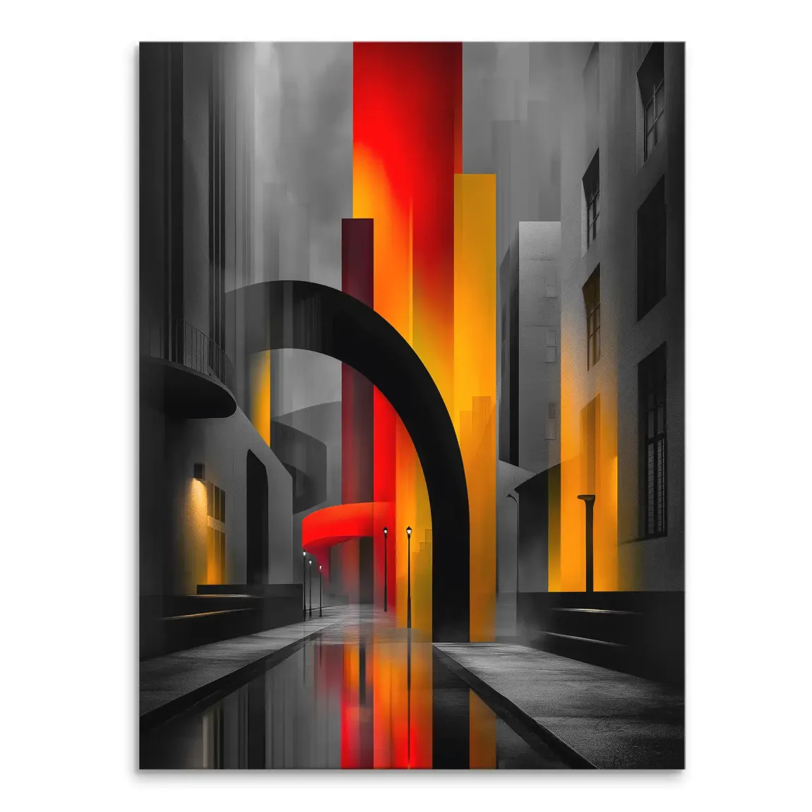 Midnight City Leinwand Bild INGALERIE