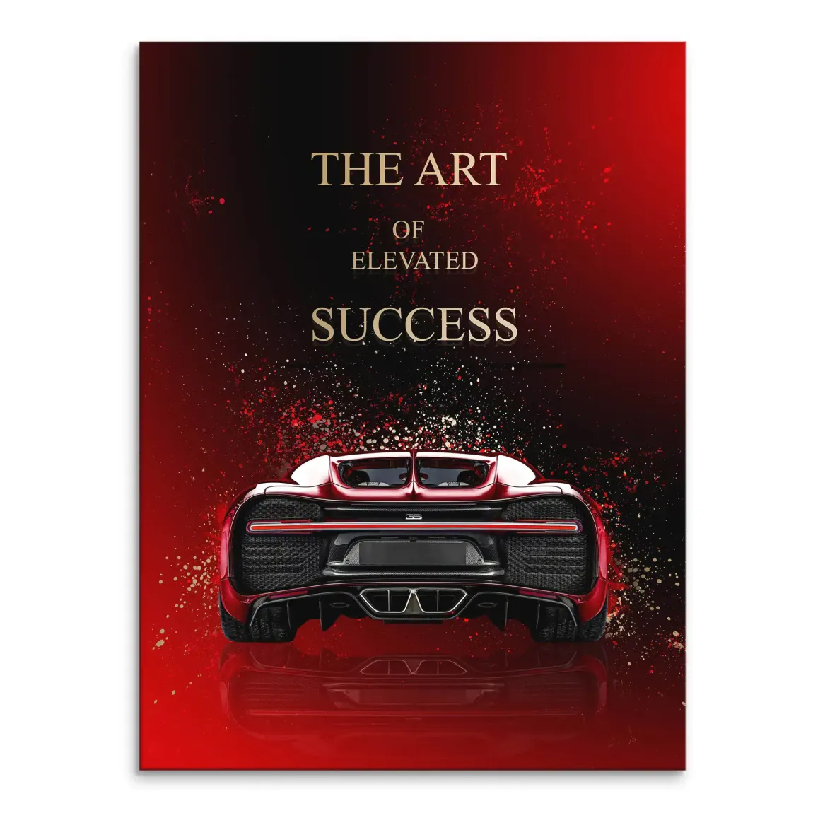 Art of Success Bugatti Leinwand Bild