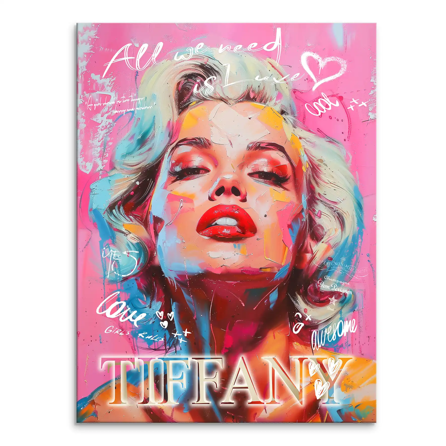 Marilyn Tiffany Leinwand Bild INGALERIE