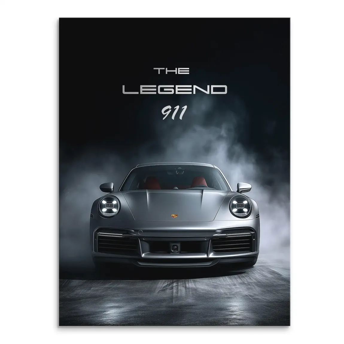 Silver Legend Porsche 911 Leinwand Bild