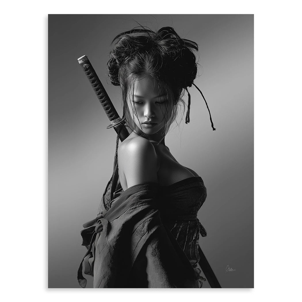 Samurai Diva Leinwand Bild