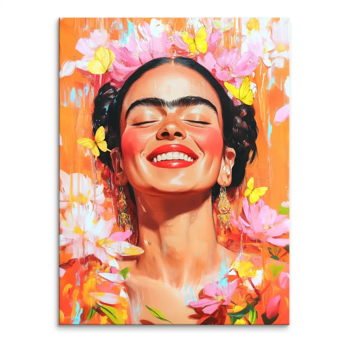 Frida Kahlo Blooming Leinwand Bild INGALERIE