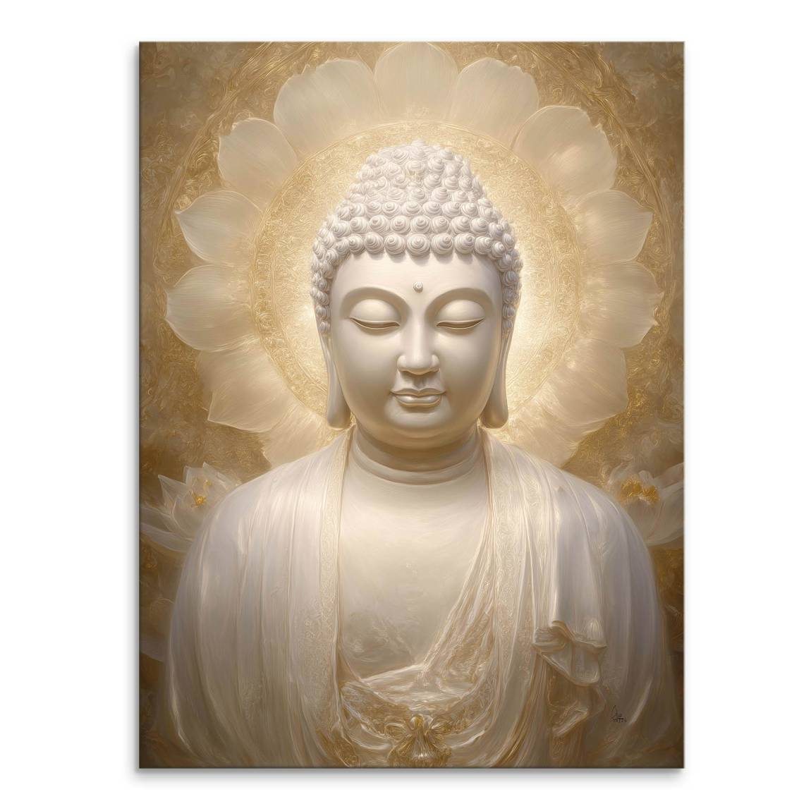 Goldener Buddha Leinwand Bild