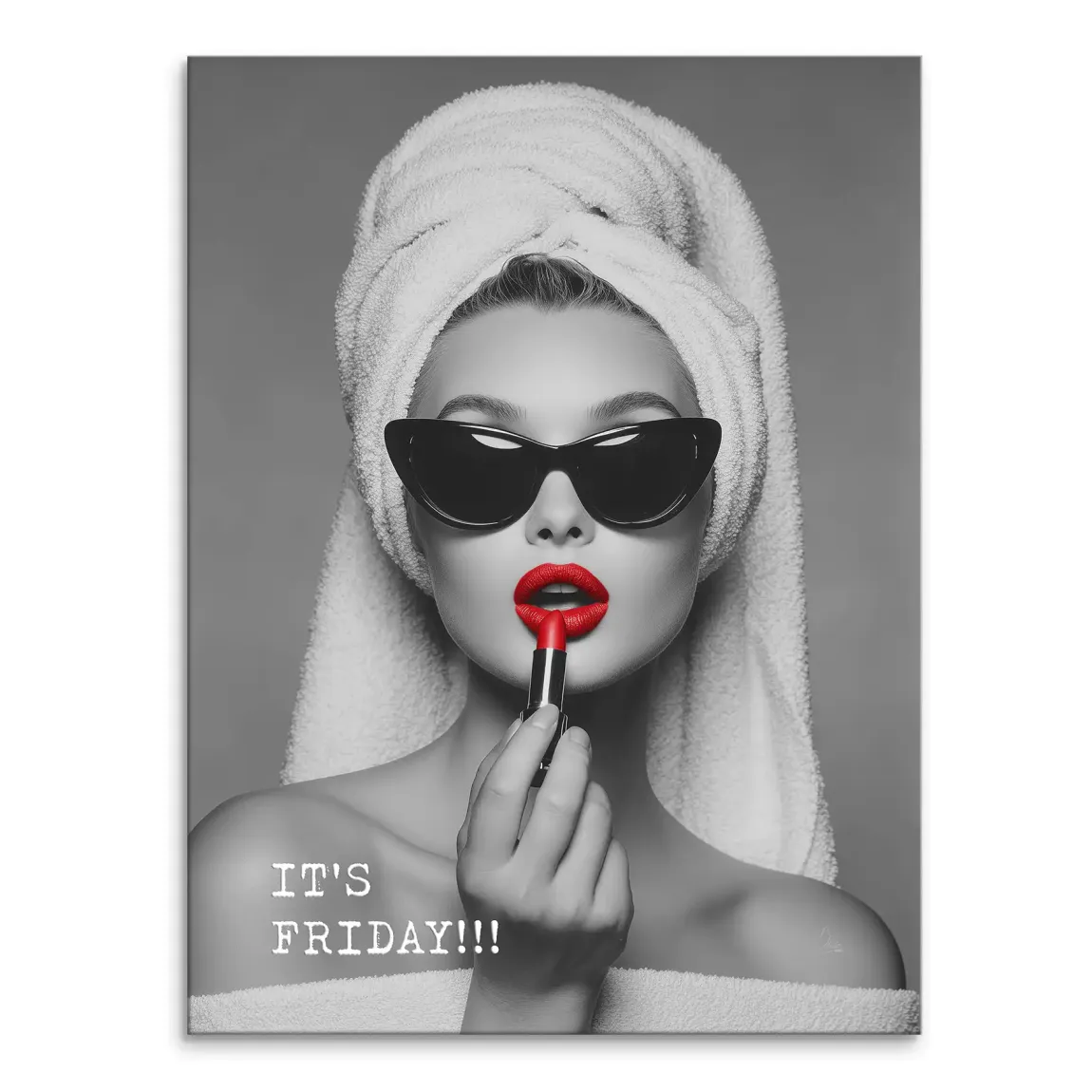 Friday Lipstick Leinwand Bild