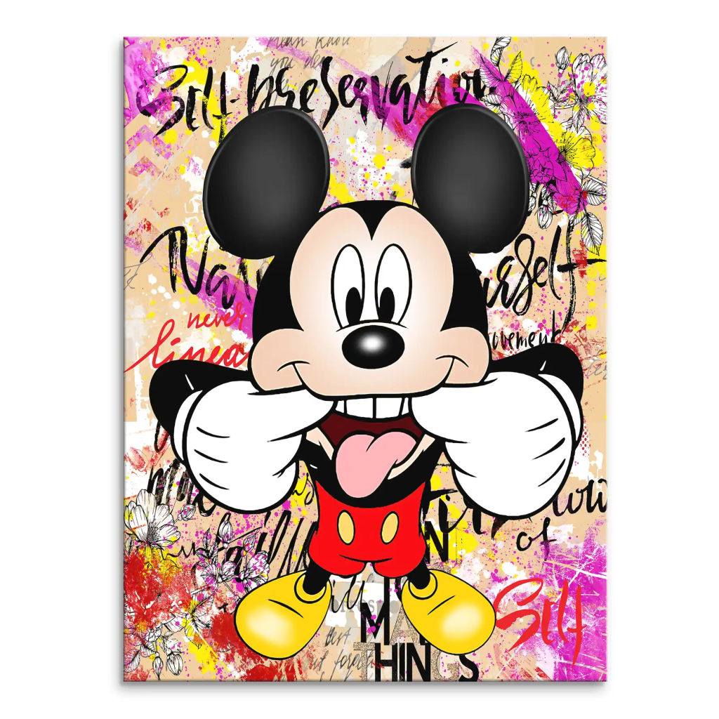 Micky Smile Pop Art Leinwand Bild INGALERIE