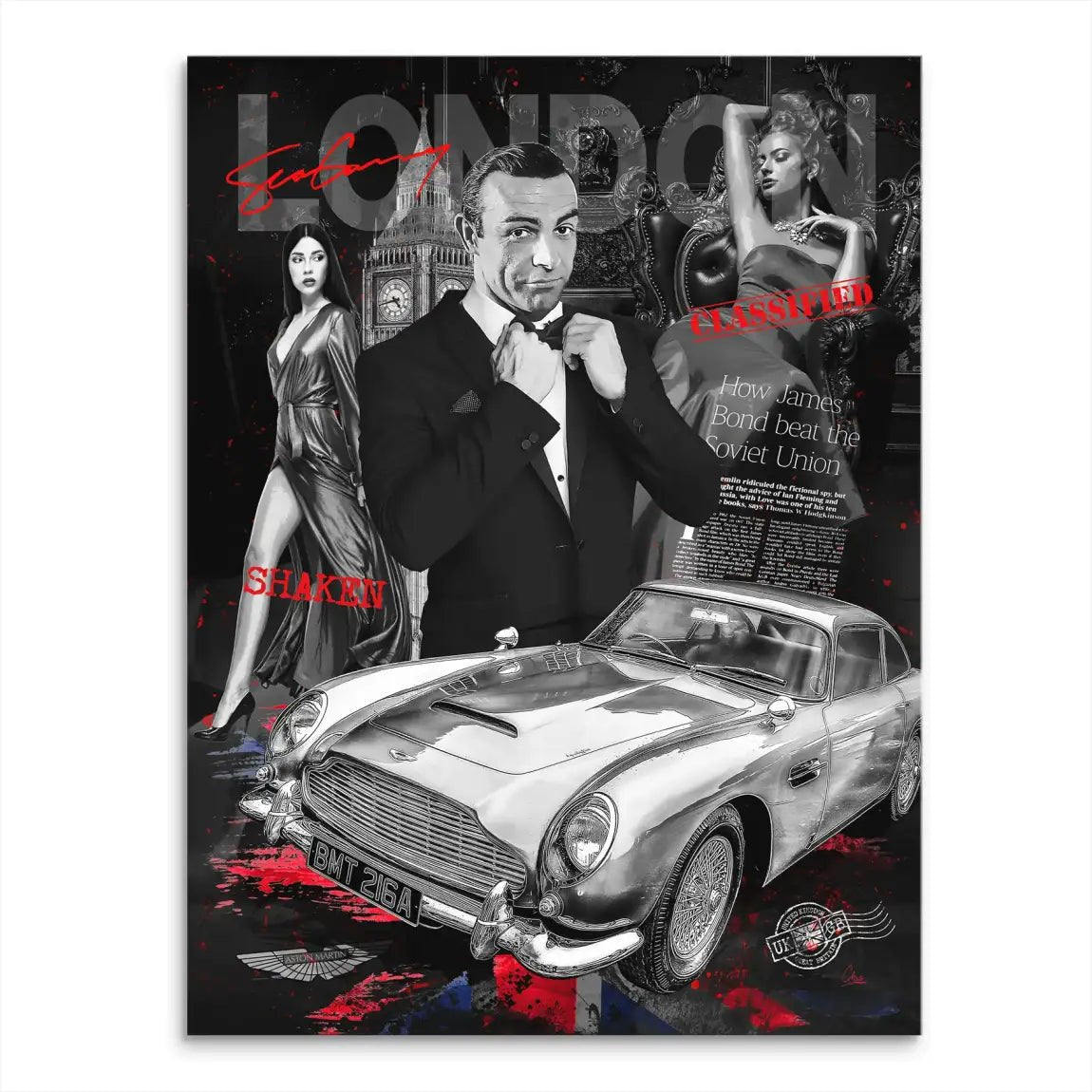 Bond London Style Leinwand Bild INGALERIE