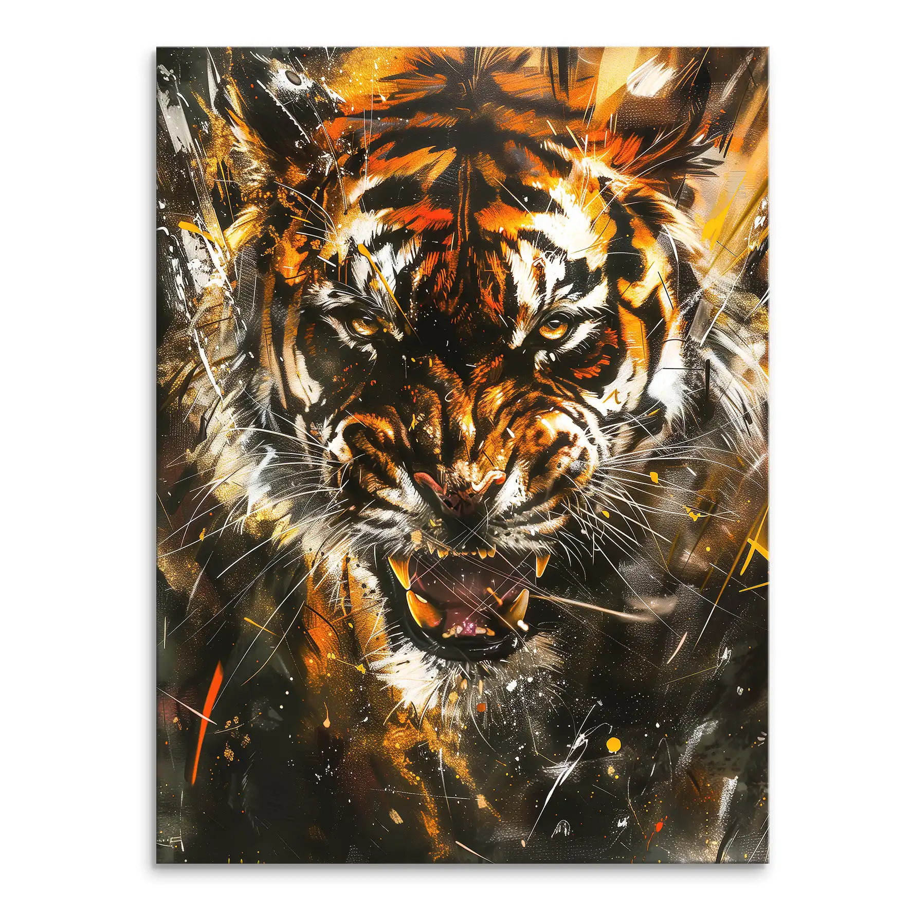 Tiger Abstrakt Leinwand Bild INGALERIE