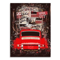 Porsche 911 Retro Style Leinwandbild